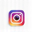 Icona di Instagram, un quadrato sfumato con una macchina fotografica stilizzata.