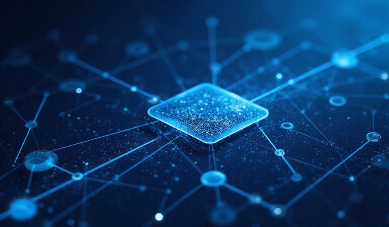 Un'illustrazione astratta che simboleggia la proprietà intellettuale e la protezione dei dati digitali.